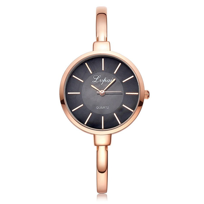 Lvpai Rose Gold Frauen Armband Uhren Mode Luxus Quarz-Uhren Marke Damen Casual Kleid Sport Uhr Uhr