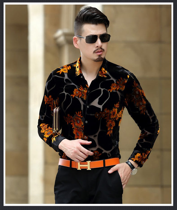 Long Sleeve Shirt Slim Fashion Men