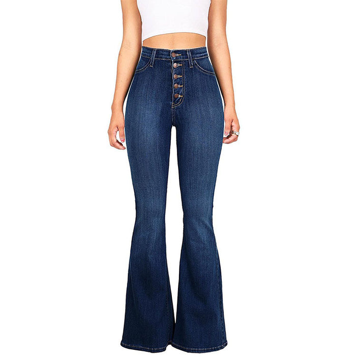 Explosive Style High-waisted Wide-leg Women's Jeans