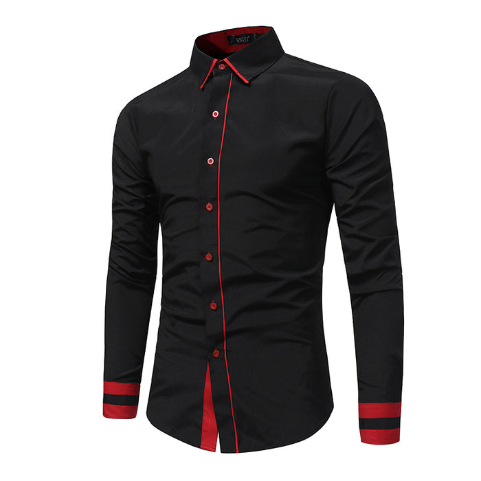 Men Long-Sleeves Business Shirt