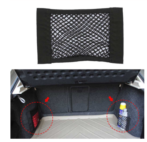 car trunk stretch seat back mesh car styling storage bag pocket cage