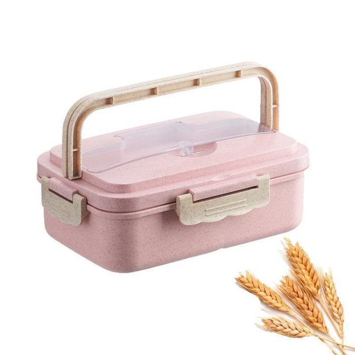 Student Lunch Box Three Grid Plastic Lunch Box Lunch Box