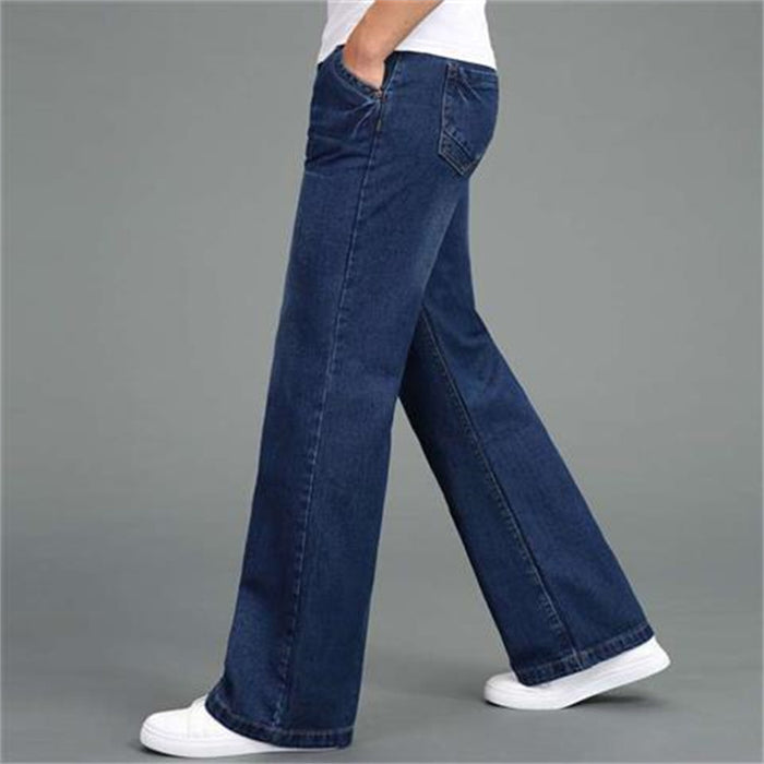 Men's Loose Straight-leg Wide-leg Flared Jeans