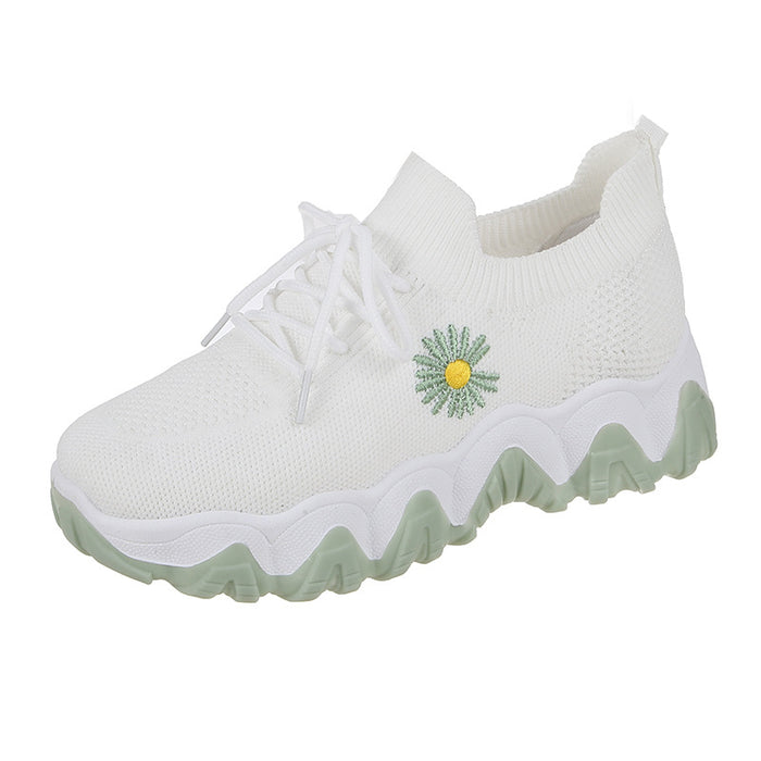 Flying Woven Mesh Small Daisy Sneakers Women