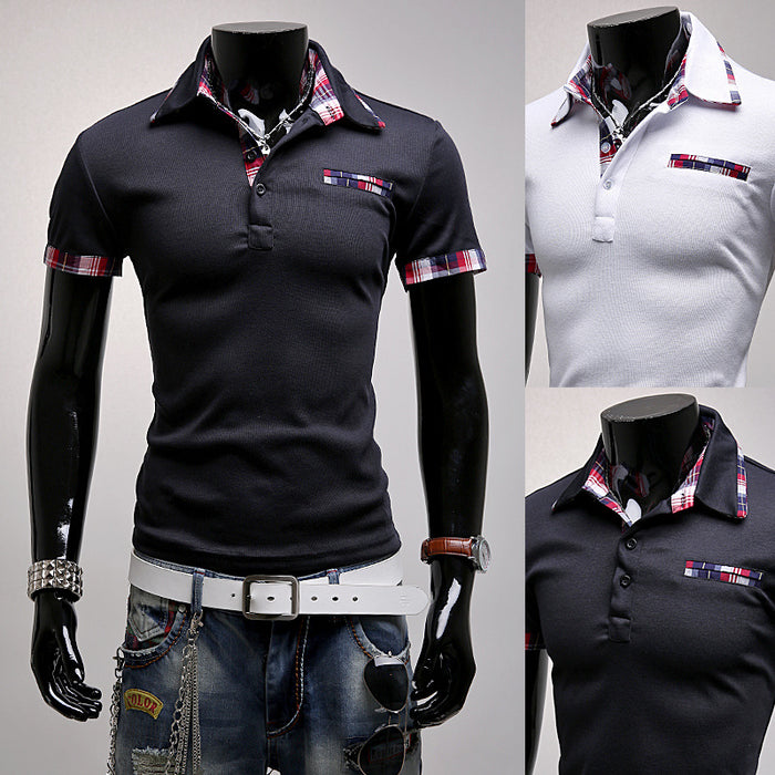 Youth business POLO shirt T-shirt short sleeve men