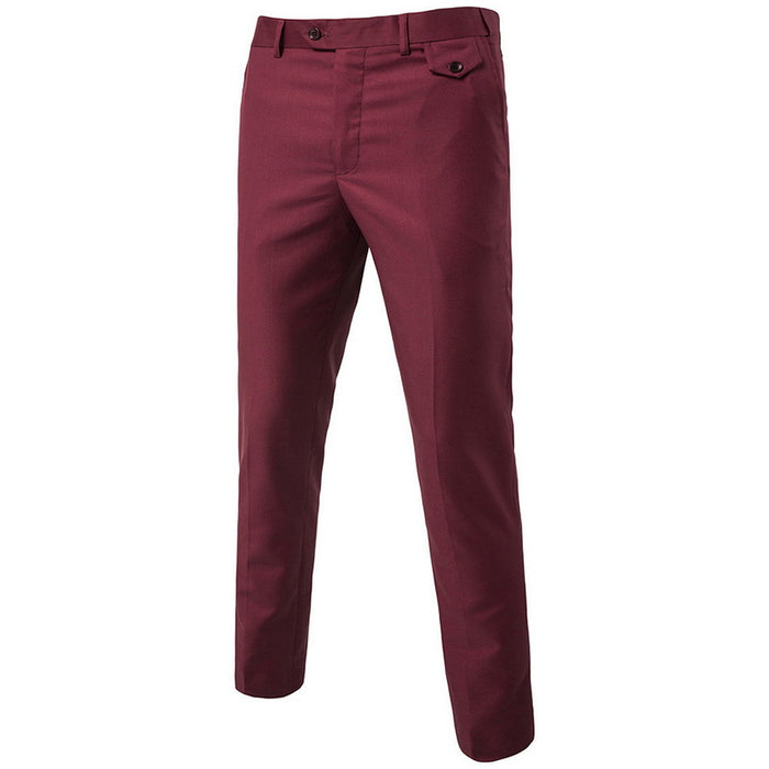 Solid color men's casual pants slim stylish men's pants