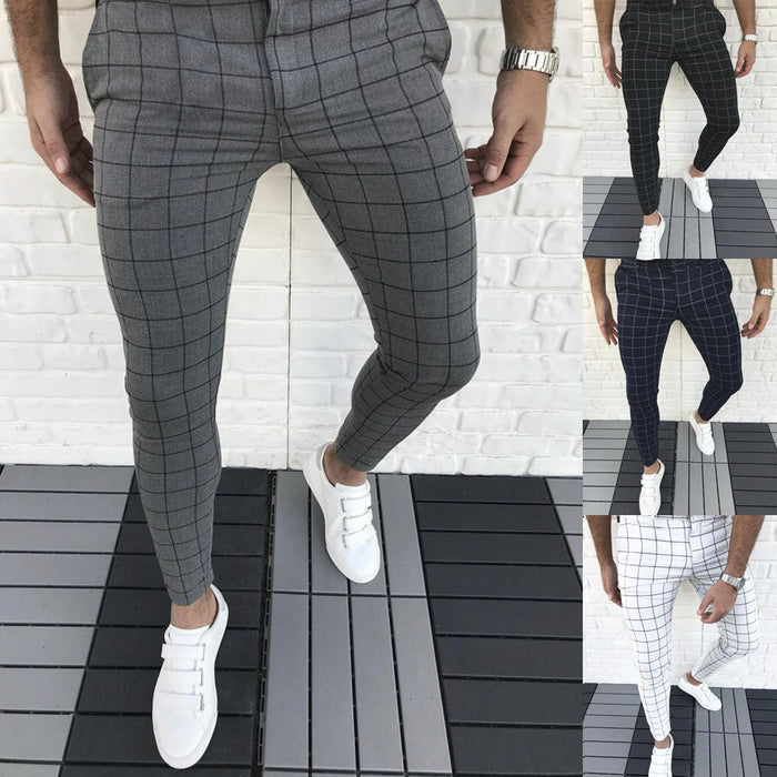 Slim straight leg pants hip hop track pants