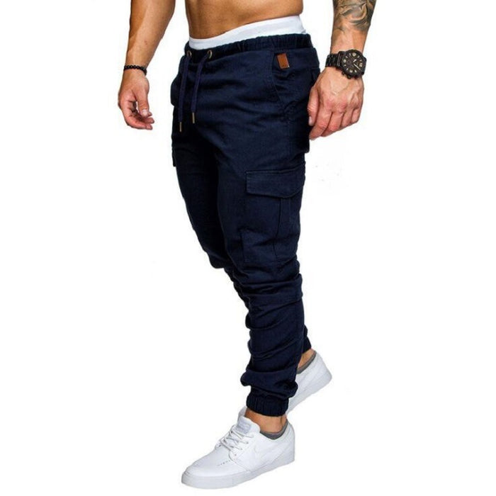 Men's Woven Fabric Casual Pants Drawstring Pants