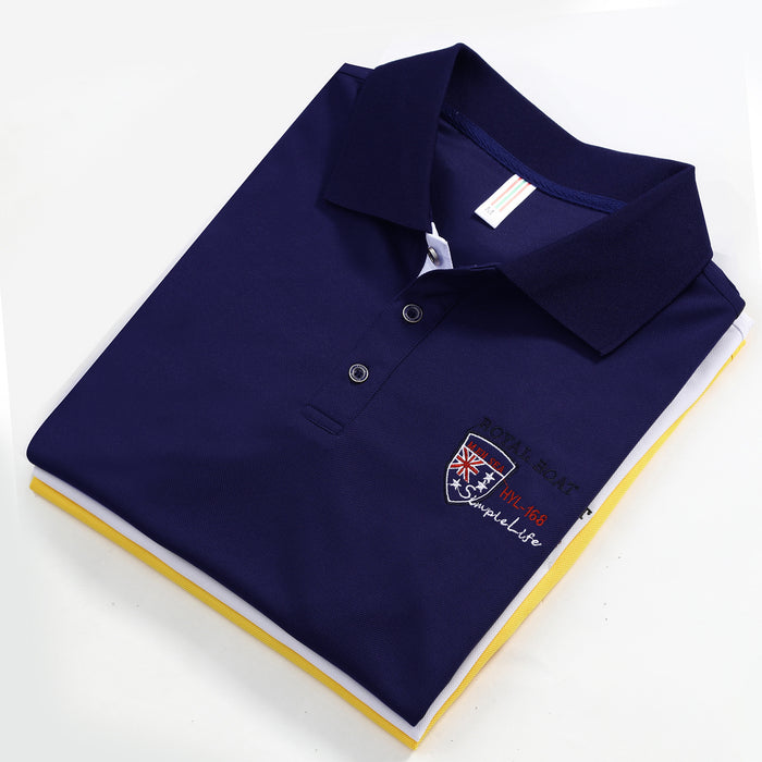 Lässiges, halbärmeliges Revers-Poloshirt für Herren