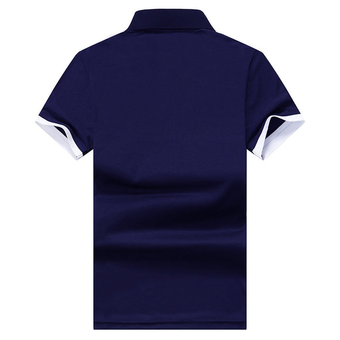 Lässiges, halbärmeliges Revers-Poloshirt für Herren