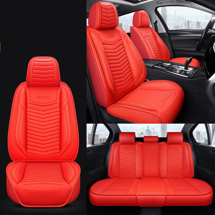 All Seasons Full Surround Seat Cover Leather Seat Cover Net Red Seat Cushion