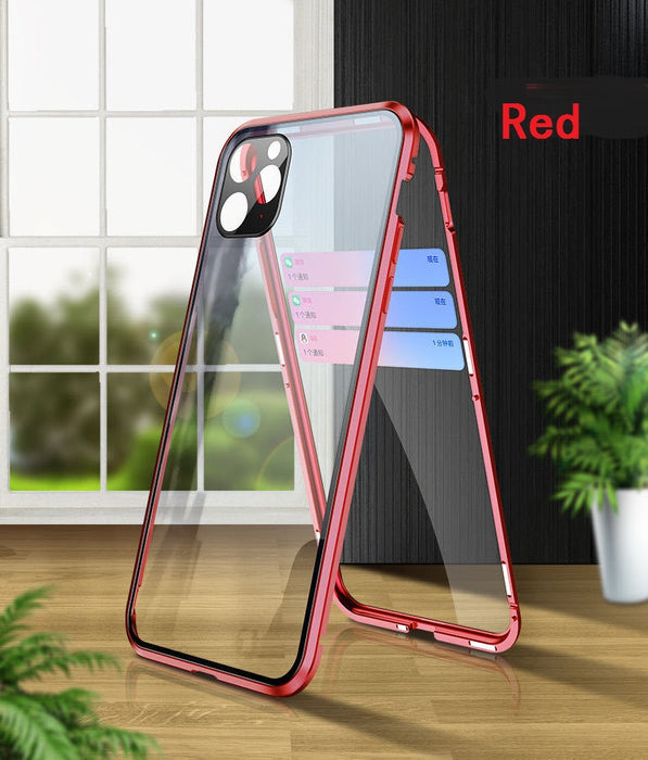 Double-sided glass magnetic phone case lens full-package protection magnetic phone case