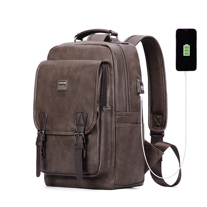 Men's Fashion Trend Backpack Men's Travel Bag Korean Leisure Youth Student School Bag Computer Bag