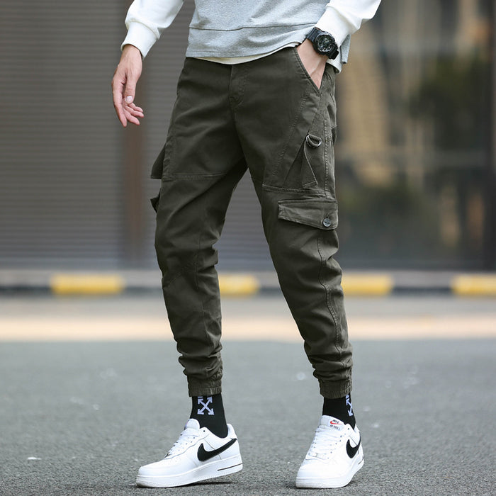 Men's Slim Fashion Casual Pants Cargo Pants