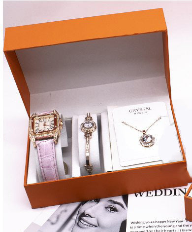 Wrist Watch Set 2020 Foreign Trade Watches Women New Necklace Bracelets Wristwatches Women