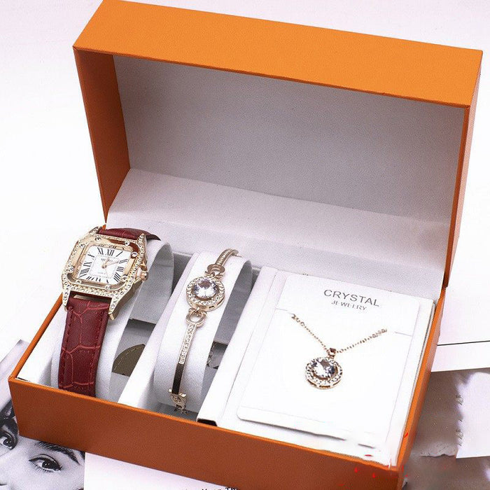 Wrist Watch Set 2020 Foreign Trade Watches Women New Necklace Bracelets Wristwatches Women