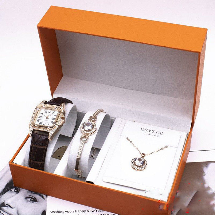 Wrist Watch Set 2020 Foreign Trade Watches Women New Necklace Bracelets Wristwatches Women