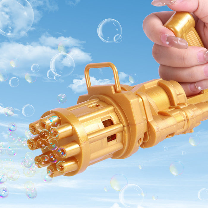 Eight-hole Gatling Bubble Gun Children's Goddess Spreading Flower Bubble Machine