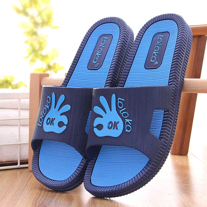 Lulujia Slippers Men And Women Summer Sandals And Slippers Thick-Soled Men's Non-Slip Home Couples Bathing Plastic Men's Sandals And Slippers