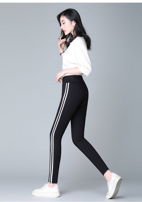 Sweatpants Women White Side Feet Harem Pants Women Casual Pants Loose Guard Pants