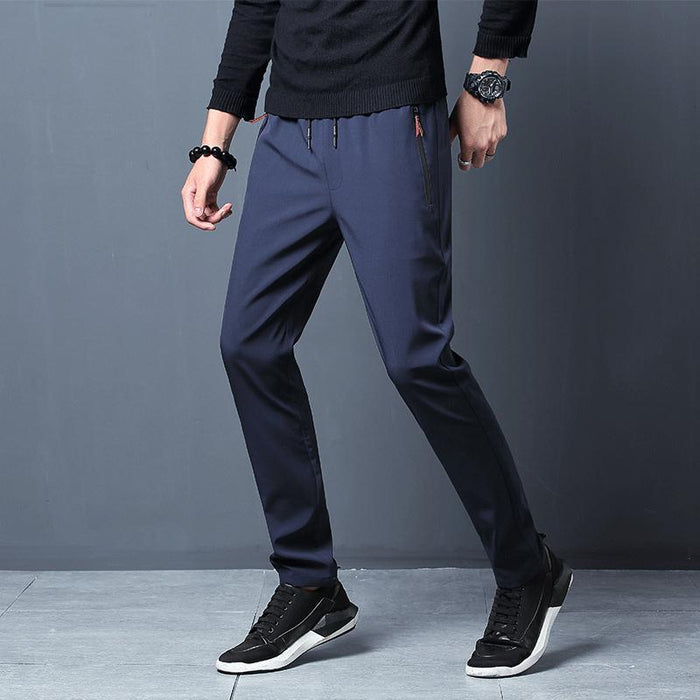 New Slim Pants Men's Thin Stretch Casual Pants