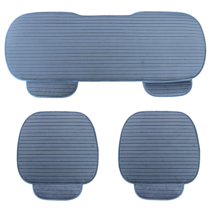 Crystal Velvet Non-Slip Non-Slip Free Backrest Three-Piece Warm Car Seat Cushion