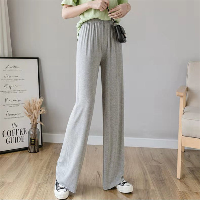 Knit Pants Were Thin And High-waisted Korean Pants Drape Feeling