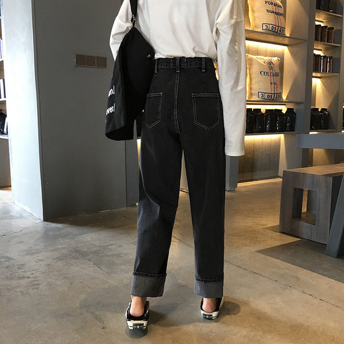 Jeans Wide-Leg Pants Straight-Leg Pants