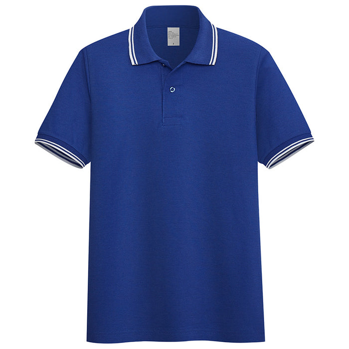 Summer Stand-up Collar Short-sleeved Polo Shirt Men