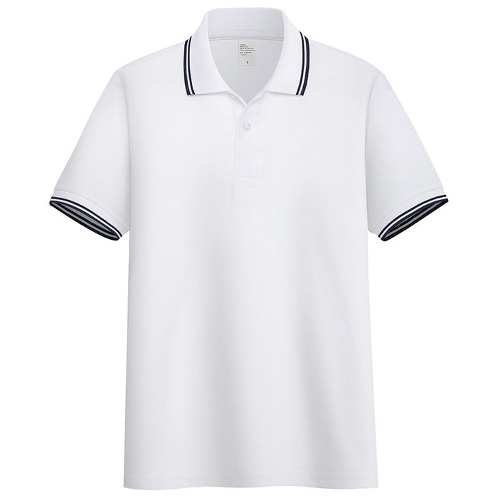 Summer Stand-up Collar Short-sleeved Polo Shirt Men