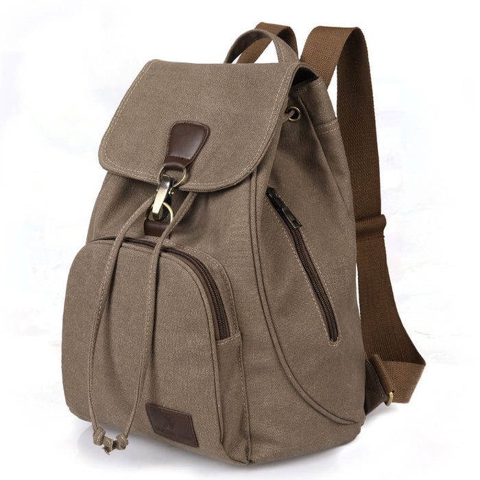 Women Backpack Vintage Canvas Bag Students School Bag