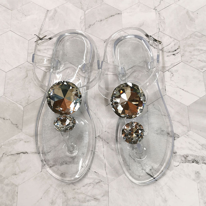 Lager Size Summer Sandal Women Explosion Diamond Jelly