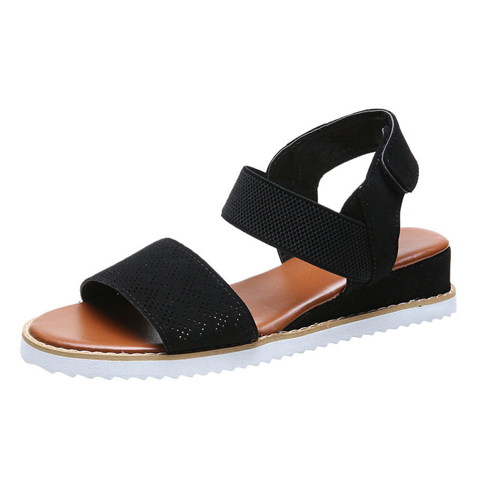 New Lightweight Wedge Heel Front And Rear Strap Sandals Women