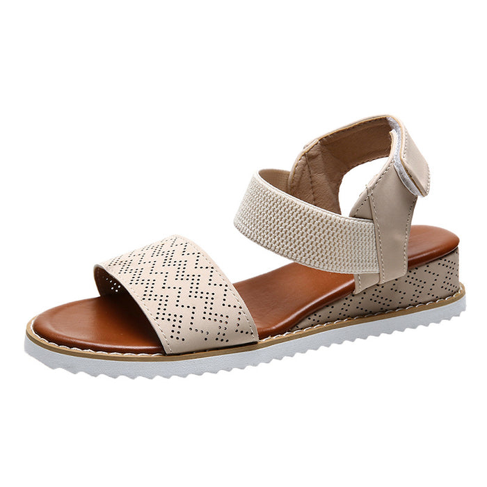 New Lightweight Wedge Heel Front And Rear Strap Sandals Women