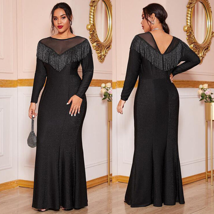 Fat Women Plus Size Evening Party Prom Long Dress Dresses