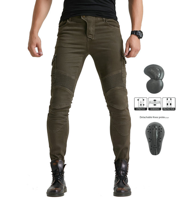 Kevlar-Motorradjeans für Herren und Damen, hochelastische Motorrad-Ritterhose, Rennhose