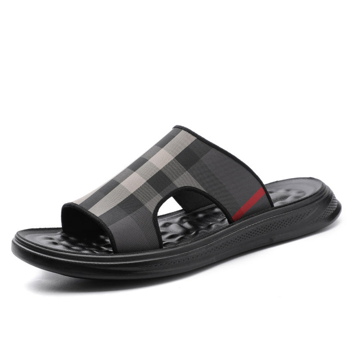 Herren Sommer Home Flache Sandalen Anti-Rutsch-Hausschuhe