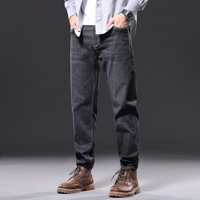 Men's Straight Leg Trousers Loose Jeans