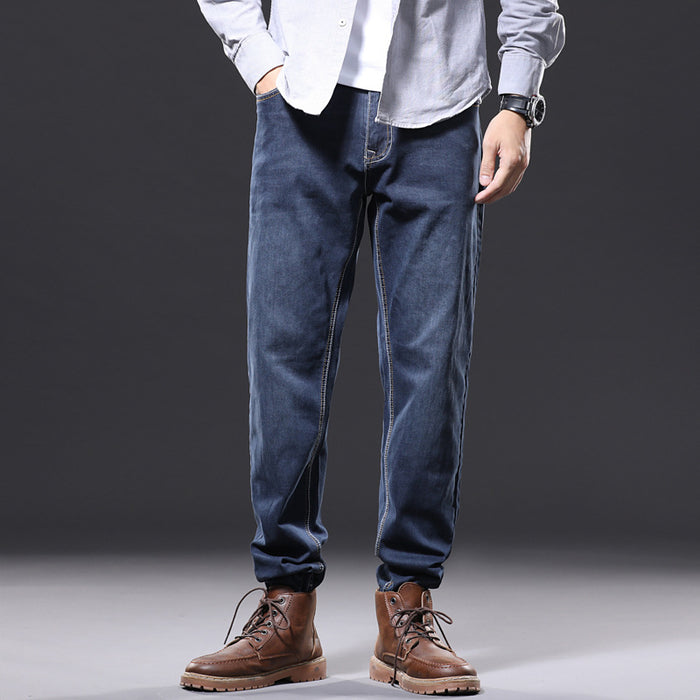 Men's Straight Leg Trousers Loose Jeans