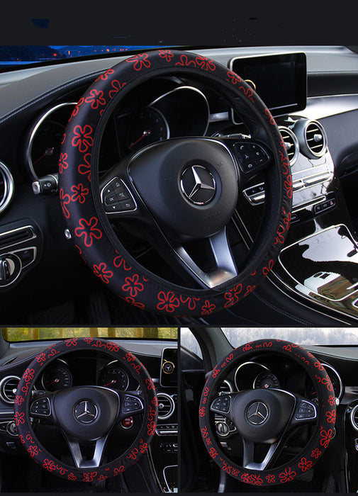 Beetle Printed Cloth Series Car Steering Wheel Cover