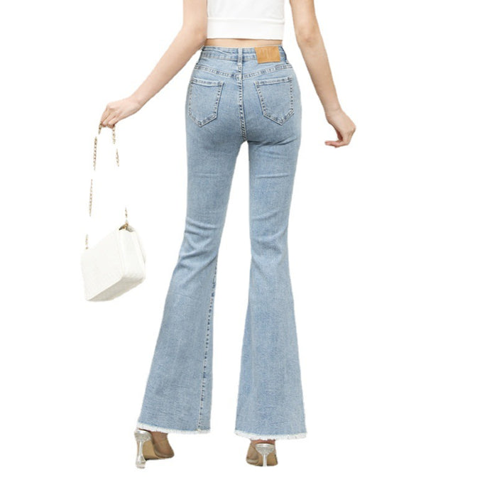 Spring New Ladies High-waisted Korean Jeans