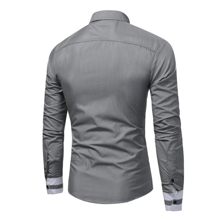 Men Long-Sleeves Business Shirt