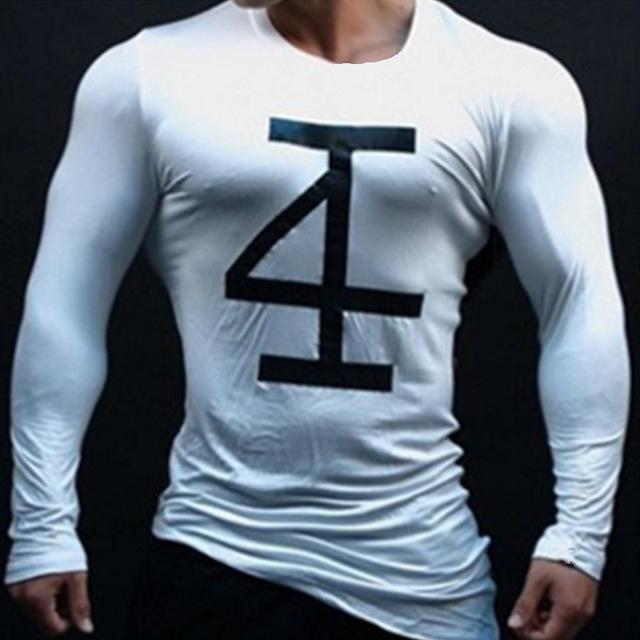 Men Bodybuilding Long Sleeve T-Shirt