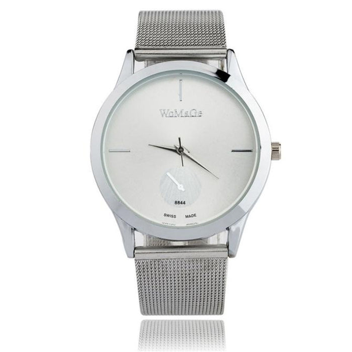 Mode Legierung Gürtel Mesh Uhr Unisex frauen uhren Minimalistischen Stil Quarzuhr relogio feminino saat Uhren für frauen