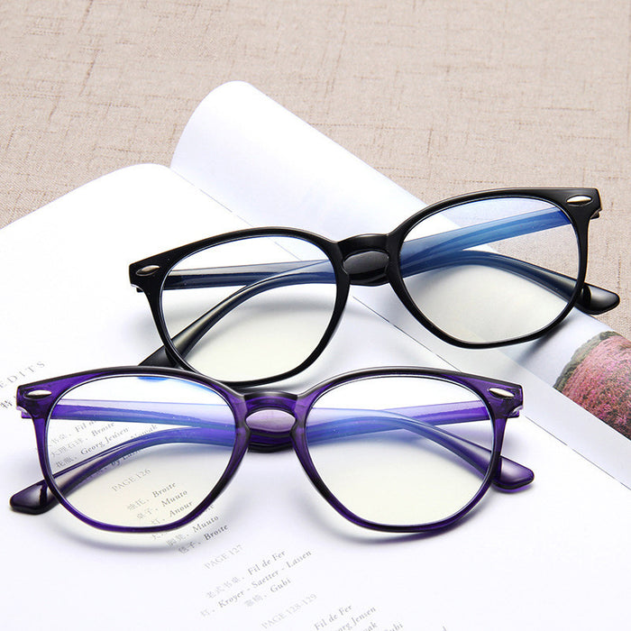 Anti Blue Light Round Computer Glasses Eyewear Frame