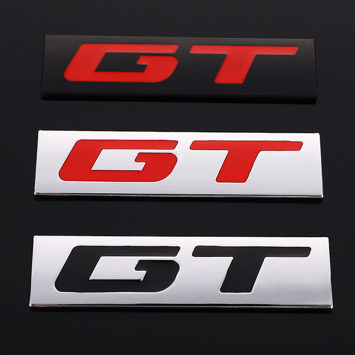 Turbocharged hybrid metal car sticker