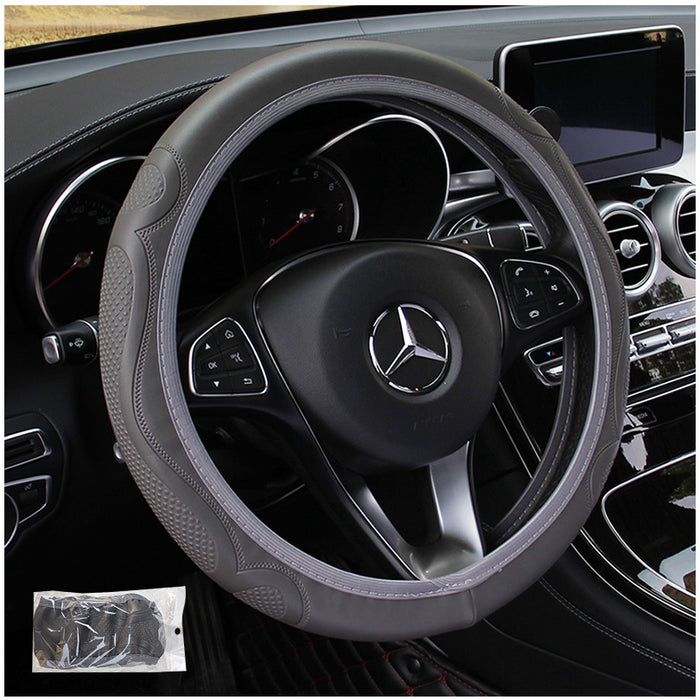 Wear-resistant Embossed Car Steering Wheel Cover Without Inner Ring