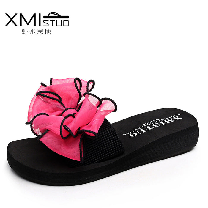 Summer ladies' slippers, butterflies, butterflies, sandals, sandals, slippers and antiskid slippers