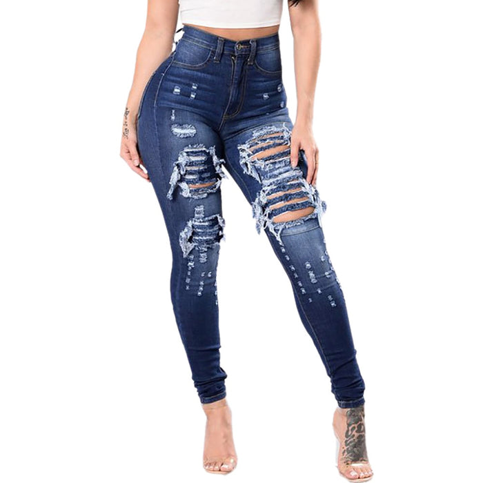 Zerrissene Jeanshose für Damen 