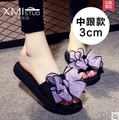 Summer ladies' slippers, butterflies, butterflies, sandals, sandals, slippers and antiskid slippers